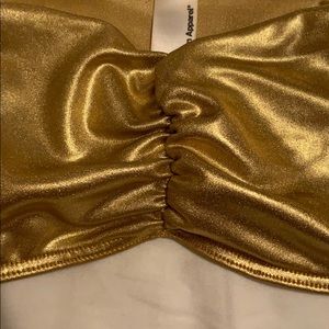American Apparel Tops - Metallic Gold Bandeau Top (American Apparel, M) American Apparel Tops - Metallic Gold Bandeau Top (American Apparel, M)